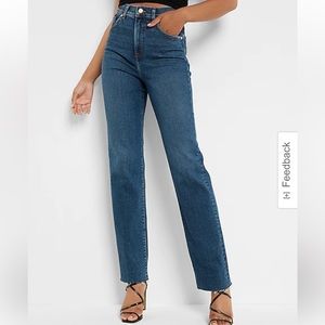High Waisted Modern Straight Express Jeans